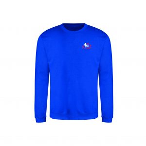 Pull col rond BMX bleu